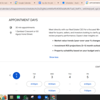 MAPPED OUT APPOINTMENT BOOKING