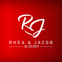 Rhea and Jacob Official Logo Design for their wedding event