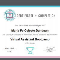 Virtual Assistant Certificate