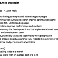 Clients results (Adwords)