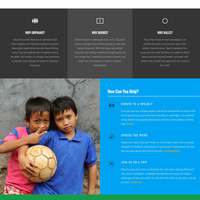Non Profit Donation Website for Book and a Ball