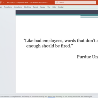 Comms Module on Conciseness