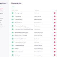 Setting up automated messages on hospitable
