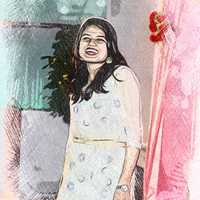 A girl cartoon photo
