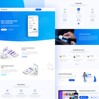 AppSinia - App Landing Page Design