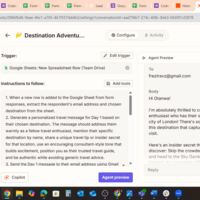 Automating Emails with Zapier agent