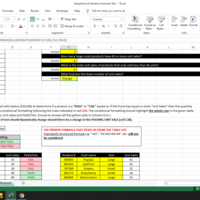 Sample Excel Advance Formula Test