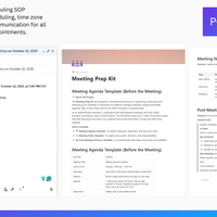 Calendar & Scheduling SOP