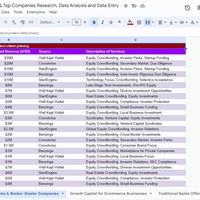 Equity funding platforms and broker dealers research