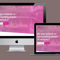 Retreat website built with WordPress & Woocommerce