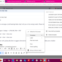Drafting Email Template