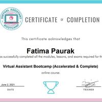 Virtual Assistant Certificates
