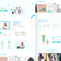DIVI - Personal Portfolio Website Design