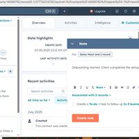 HubSpot Onboarding Tracker