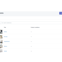 Create a collections to categorized the product