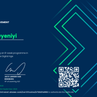 Virtual assistant training certificate from Alx.