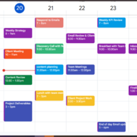 Weekly Calendar Management & Scheduling Overview