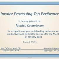 Top Performer January 2021