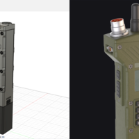 High poly - low poly. Game-ready props