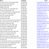 Web scraping of emails of Strata Companies in 