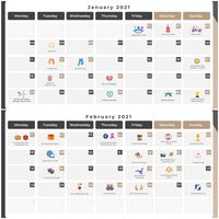 Animated Customised Calendar