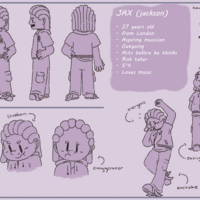 Character Sheet from a short film of mine, Travel Journal