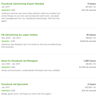 Some of my reviews from Upwork