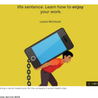 Creating content to share on social media accounts