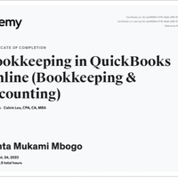 Quick Books cerficate 