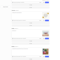 Social media management (scheduled post)