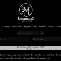 Soundmagix Songwriters Homepage(Above Fold)