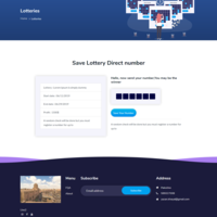 Lottery website
