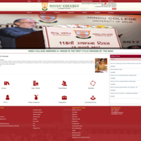 Hindu College, DU, website