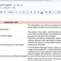 Content calendar for social media marketing