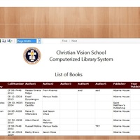 GUI - Christian Vision School Computerized Library System