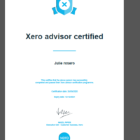 Certificate as Xero Advisor