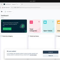 support ticket system web application
