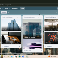 Project management in  Trello 
