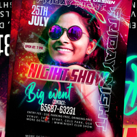 Night show flyer