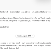 feedback from my Manager