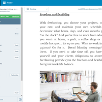A sample blog post in WordPress