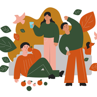Healthy lifestyle illustration