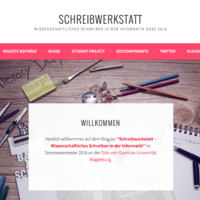 Wordpress site for "Schreibwerkstatt"