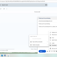 Email Template Creation (fast response)
