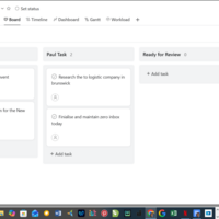 Project management using Asana