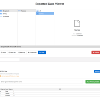 Browser-based tabular data management solution