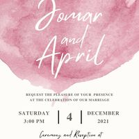 WEDDING INVITATION /PROGRAM