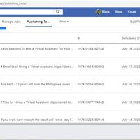 Facebook Scheduling