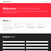 Simply Pay Plus Landing Page Design