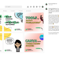 Social media graphics and content creation